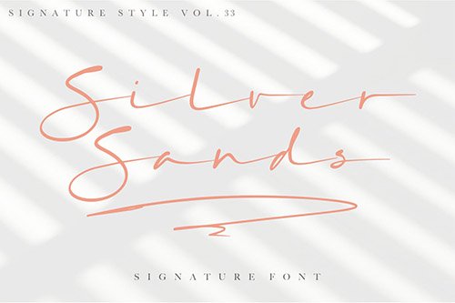 Silver Sands - Signature Font