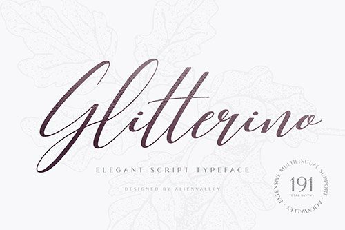Glitterino - Stylish Script