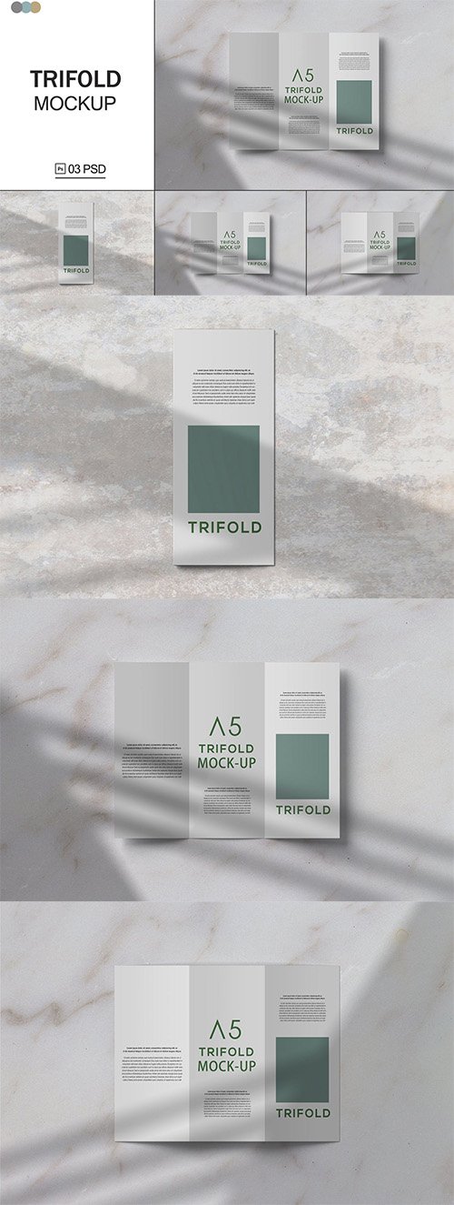 Trifold Brochure Mockup