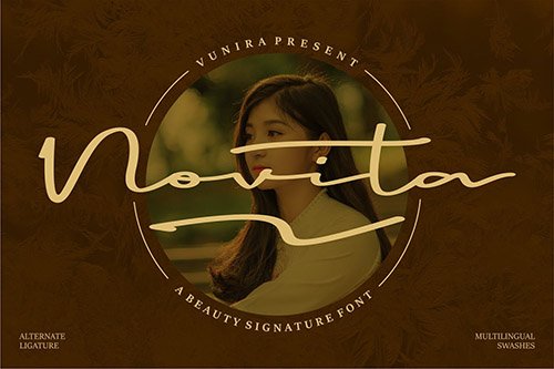 Novita | A Beauty Signature Font