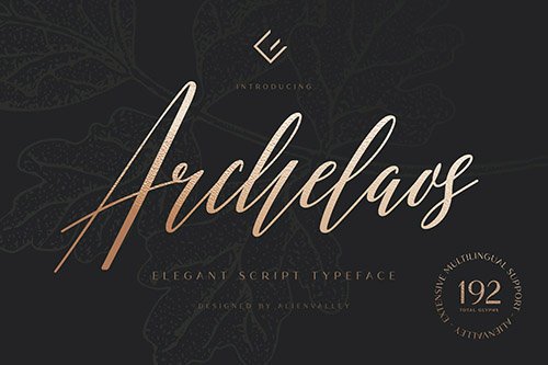 Archelaos - Elegant Script Font