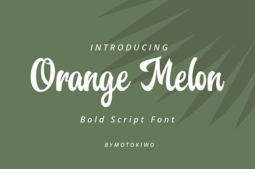 Orange Melon Script Font