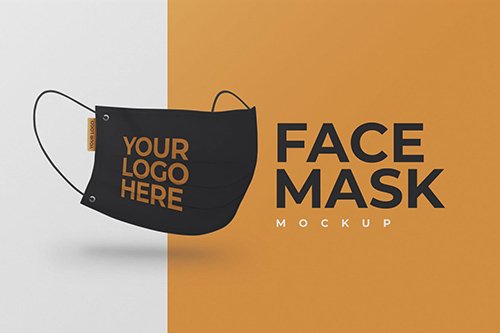 Face Mask Mockup Template