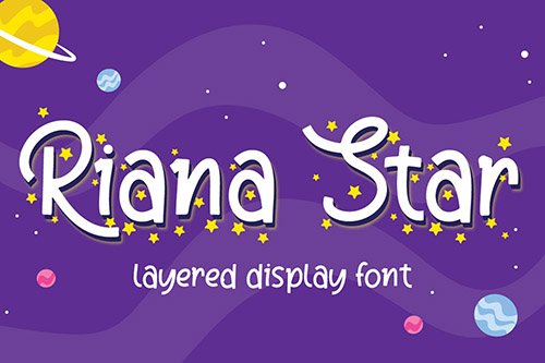 Riana Star - Display Font