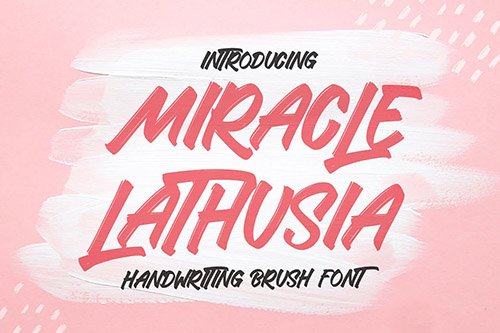 Miracle Lathusia Brush Font