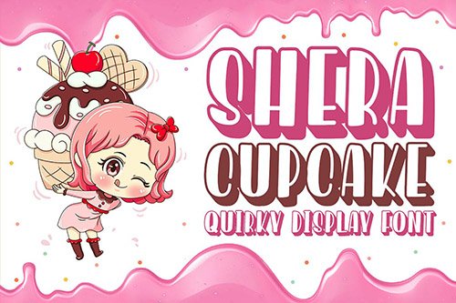 Shera Cupcake - Playful Display Font
