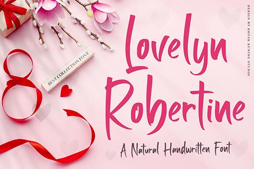 Lovelyn Robertine - Handwritten Font