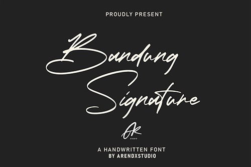 Bandung Signature | Modern Font
