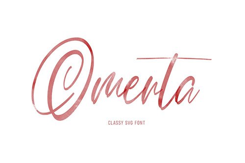 Omerta | Classy SVG Font