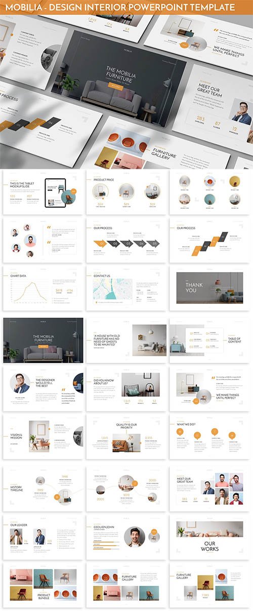 Mobilia - Design Interior Powerpoint Template