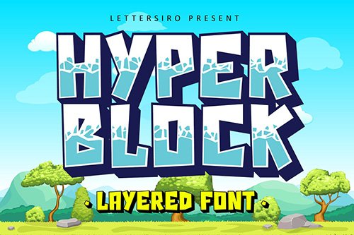 Hyper Block Font
