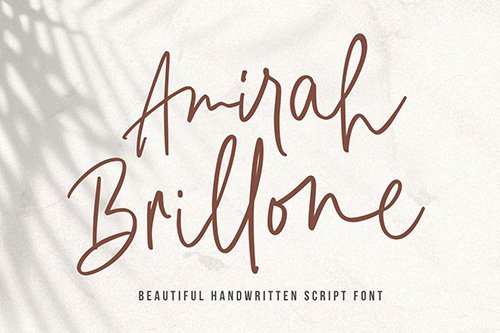 Amirah Brillone - Signature Font