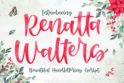 Renatta Walters - Modern Script Font
