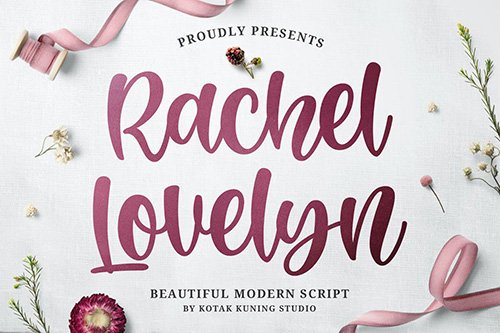 Rachel Lovelyn - Beautiful Script Font
