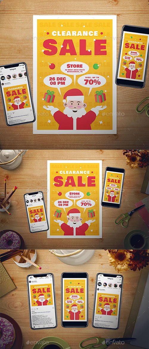 Christmas Sale Flyer Set 22878774