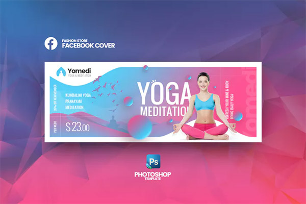Yomedi - Yoga Facebook Cover Template