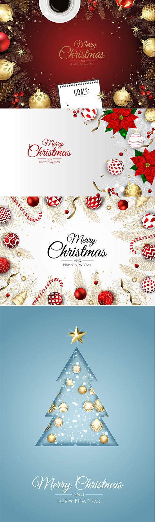 Merry christmas background design Vol 3