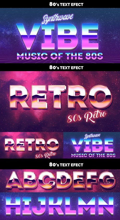 80s Text Effects for Photoshop
