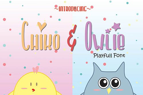 Chiko & Owlie - Cute Font