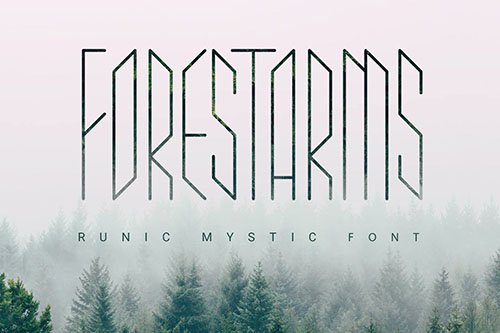 Forestarms | mystic font