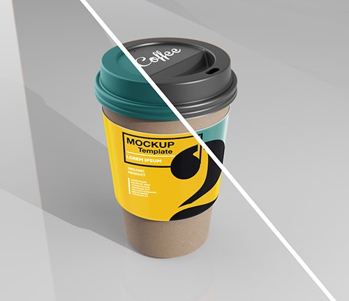 Paper Coffee Cup with Sleeve Mockup 333537285