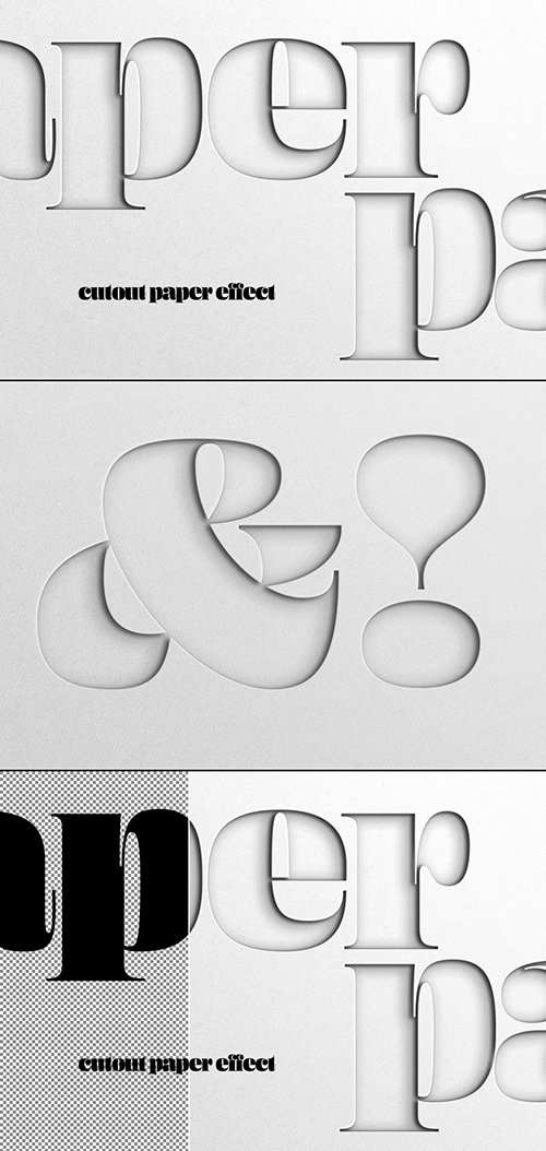 Deep Paper Print Cut Out Effect 386734338