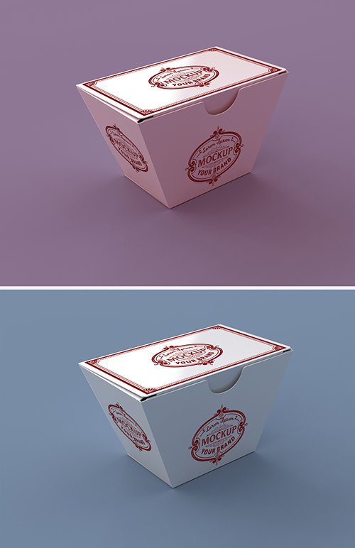 Paper Food Box Mockup 345718659