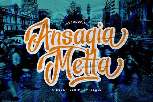 Ansagia Metta - Bold Script Font