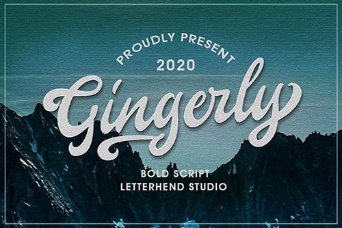 Gingerly - Bold Script Typeface