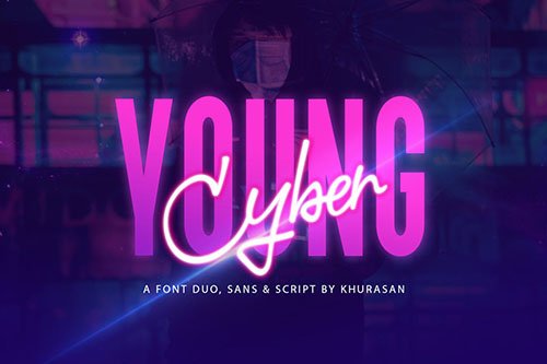 Young Cyber Font Duo