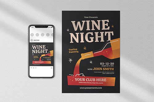 Wine Night Flyer Pack