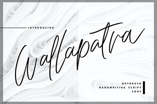 Wallapatra | Drybrush Handwriting Script Font