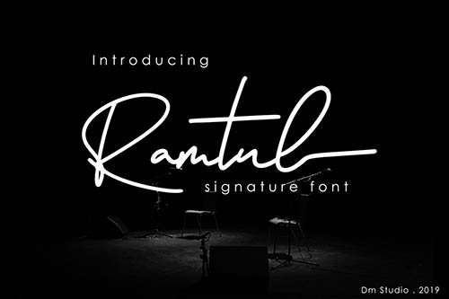 Ramtul - Signature Font