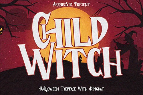 Child Witch - Halloween Typeface