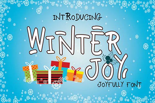 Winter Joy - Joyfully Font