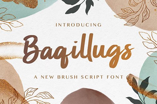 Baqillugs - Brush Script Font