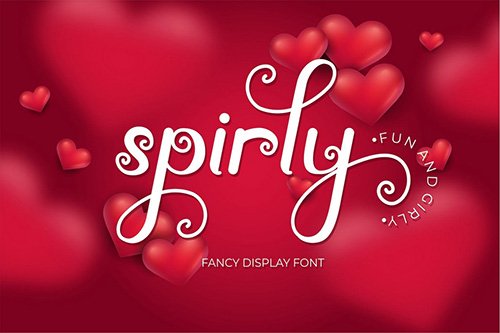 Spirly - Fancy Display Font
