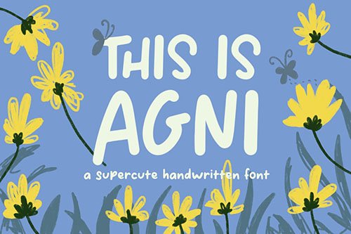 This Is Agni - Cute Handwritten Font