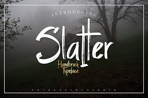 Slatter - Handbrush Font