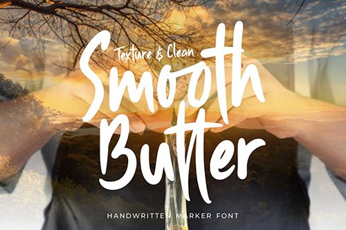 Smooth Butter - Handwritter Marker Font