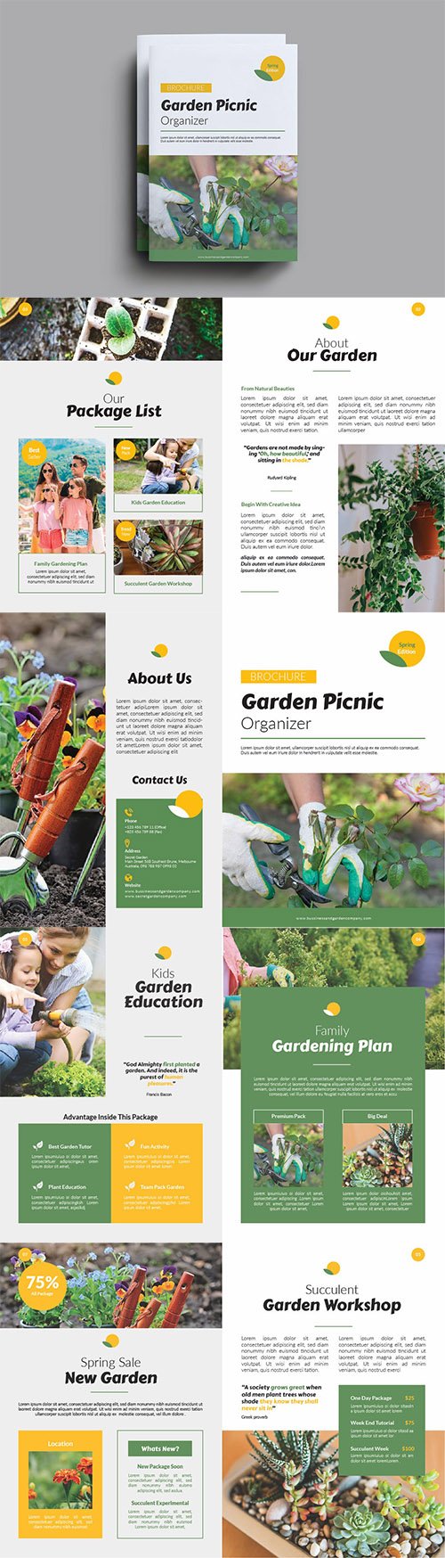 Garden Picnic Organizer Brochure