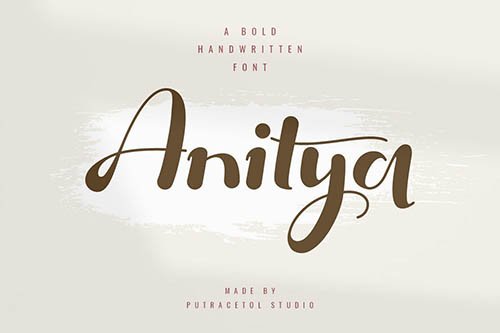 Anitya - Bold Handwritten