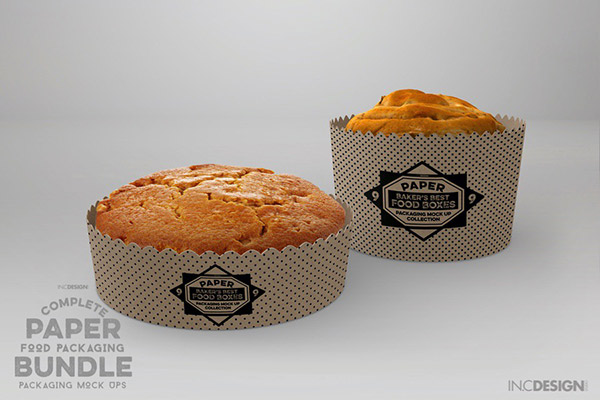 Round Cake Mold Packaging Mockup