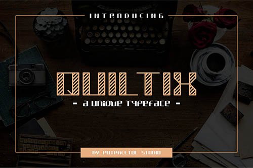Quiltix - Unique Display Font
