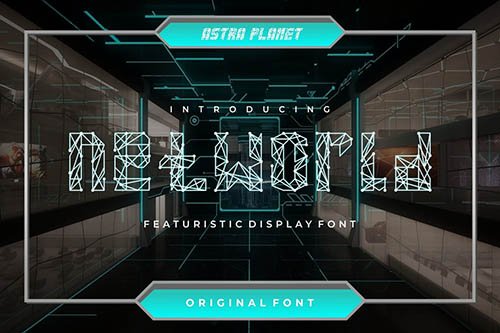 Networld - Futuristic Display Font