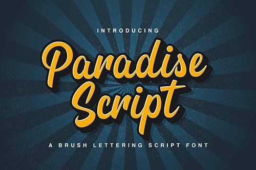 Paradise Script - Modern Script Font