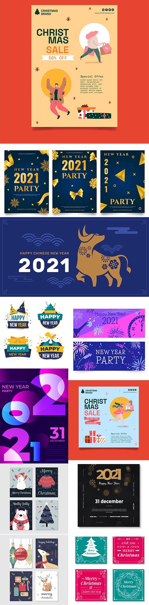 New year 2021 collection design
