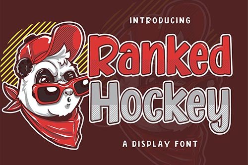 Ranked Hockey Display Font