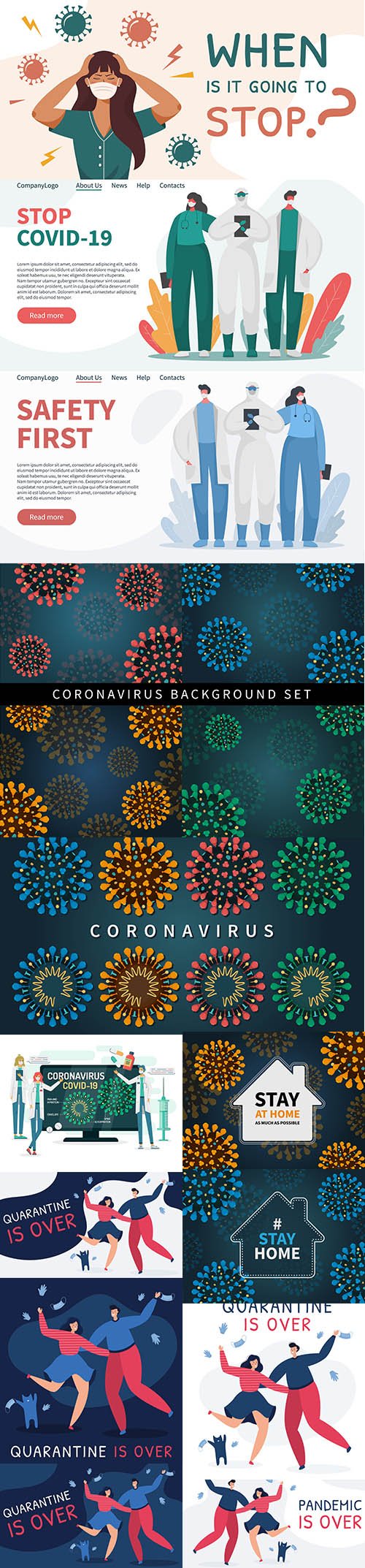 Coronavirus covid 19 background