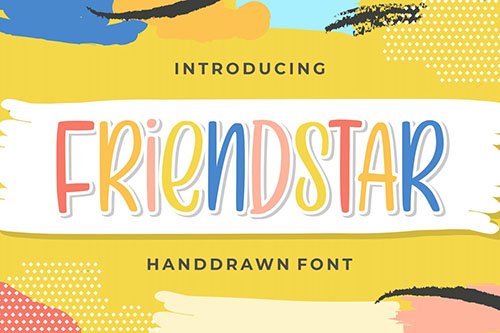 Friendstar - Handdrawn Font